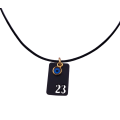 Small tab 23 pendant with eye Charms