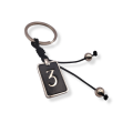 Key chain charm "3" Charms