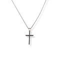 Silver cross with stones double sided Pendants